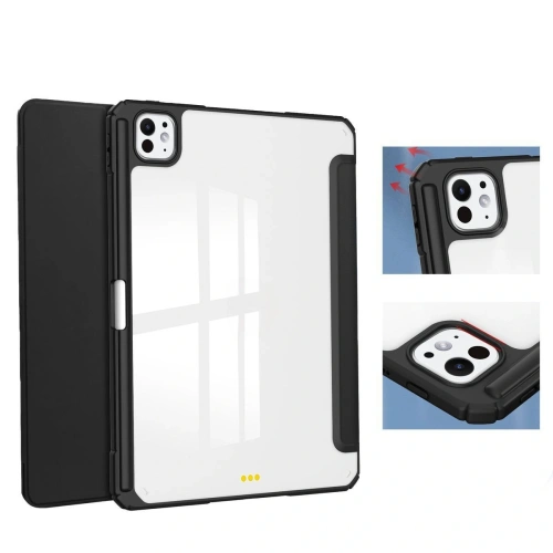 Etui Bizon Case Tab Clear Matt do iPad Pro 11" 5 gen. 2024 czarne