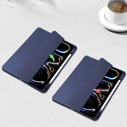 Etui Bizon Case Tab Clear Matt do iPad Pro 11" 5 gen. 2024 granatowe