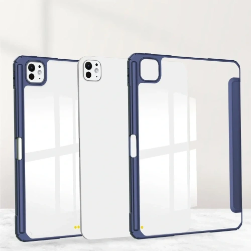 Etui Bizon Case Tab Clear Matt do iPad Pro 11" 5 gen. 2024 granatowe