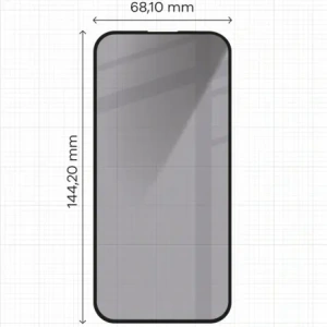 Wholesale Bizon Glass Edge Shadow Apple iPhone 16/15 tinted with a black frame - BIZ5200 - {ean13} - Hurt