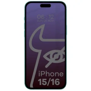 Hurtownia GSM - Prywatyzující tvrzené sklo Bizon Glass Edge Shadow pro Apple iPhone 16/15 se ztmaveným černým rámečkem - BIZ5200 - {ean13} - Hurt