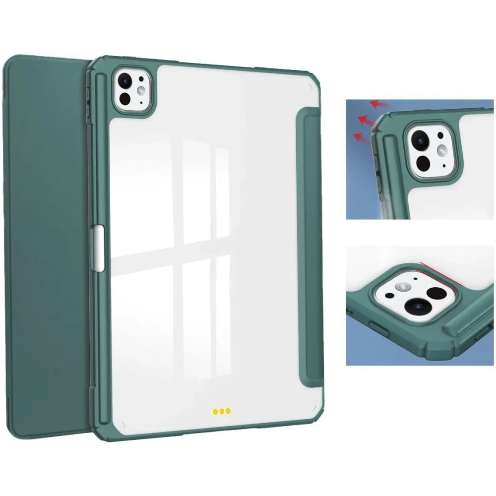 Hurtownia GSM - Bizon Case Tab Clear Matt Apple iPad Pro 11" 5. Generation 2024 dunkelgrün - BIZ5201 - {ean13} - Hurt