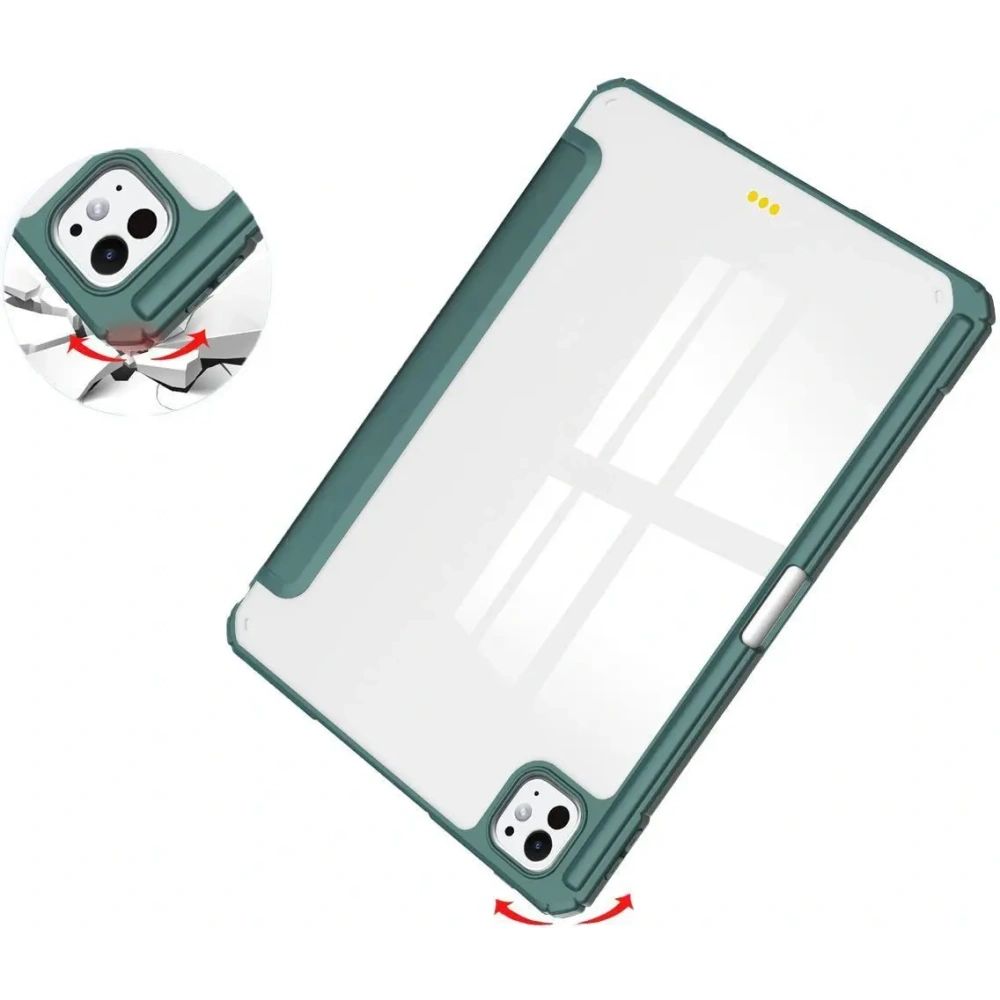Hurtownia GSM - Bizon Case Tab Clear Matt Apple iPad Pro 11" 5 gen. 2024 verde închis - BIZ5201 - {ean13} - Hurt