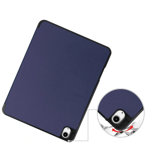 Etui Bizon Case Tab Lizard do iPad Air 13" 2024 granatowe