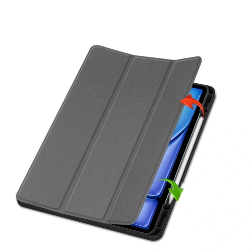 Etui Bizon Case Tab Lizard do iPad Air 13" 2024 szare