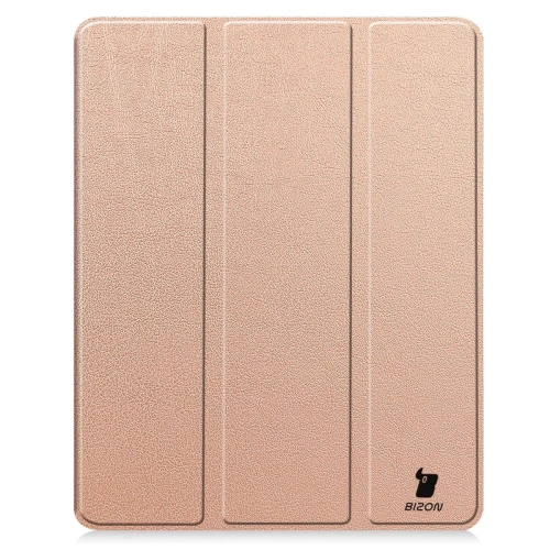 Etui Bizon Case Tab Lizard do iPad Air 13" 2024 różowozłote