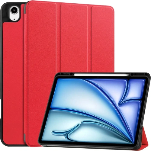 Etui Bizon Case Tab Lizard do iPad Air 13" 2024 czerwone