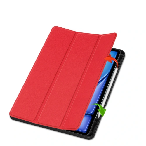Etui Bizon Case Tab Lizard do iPad Air 13" 2024 czerwone