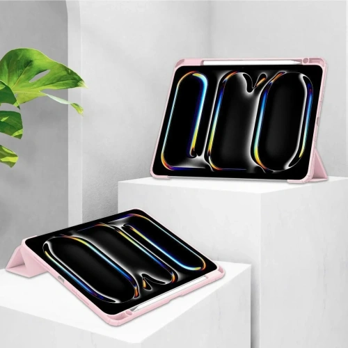 Etui Bizon Case Tab Clear Matt do iPad Pro 11" 5 gen. 2024 różowe