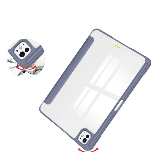 Etui Bizon Case Tab Clear Matt do iPad Pro 11" 5 gen. 2024 lawendowe