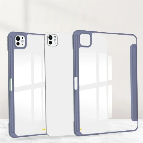 Etui Bizon Case Tab Clear Matt do iPad Pro 11" 5 gen. 2024 lawendowe