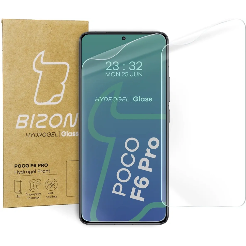 Wholesale Bizon Glass Hydrogel Front Xiaomi Poco F6 Pro [2 PACK] - BIZ5737 - {ean13} - Hurt
