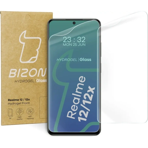 Folia hydrożelowa na ekran Bizon Glass Hydrogel Front do Realme 12 5G/12x 5G [2 PACK]