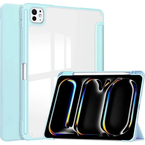 Etui Bizon Case Tab Clear Matt do iPad Pro 11" 5 gen. 2024 błękitne