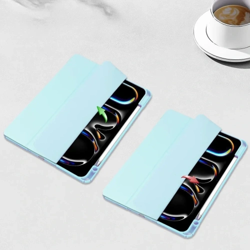 Etui Bizon Case Tab Clear Matt do iPad Pro 11" 5 gen. 2024 błękitne