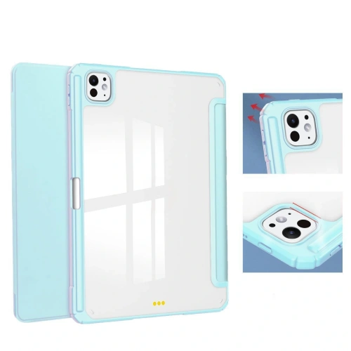 Etui Bizon Case Tab Clear Matt do iPad Pro 11" 5 gen. 2024 błękitne