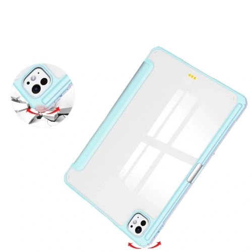 Etui Bizon Case Tab Clear Matt do iPad Pro 11" 5 gen. 2024 błękitne