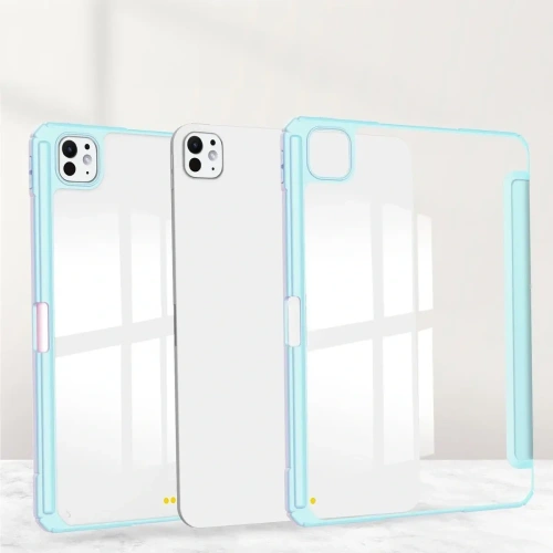 Etui Bizon Case Tab Clear Matt do iPad Pro 11" 5 gen. 2024 błękitne