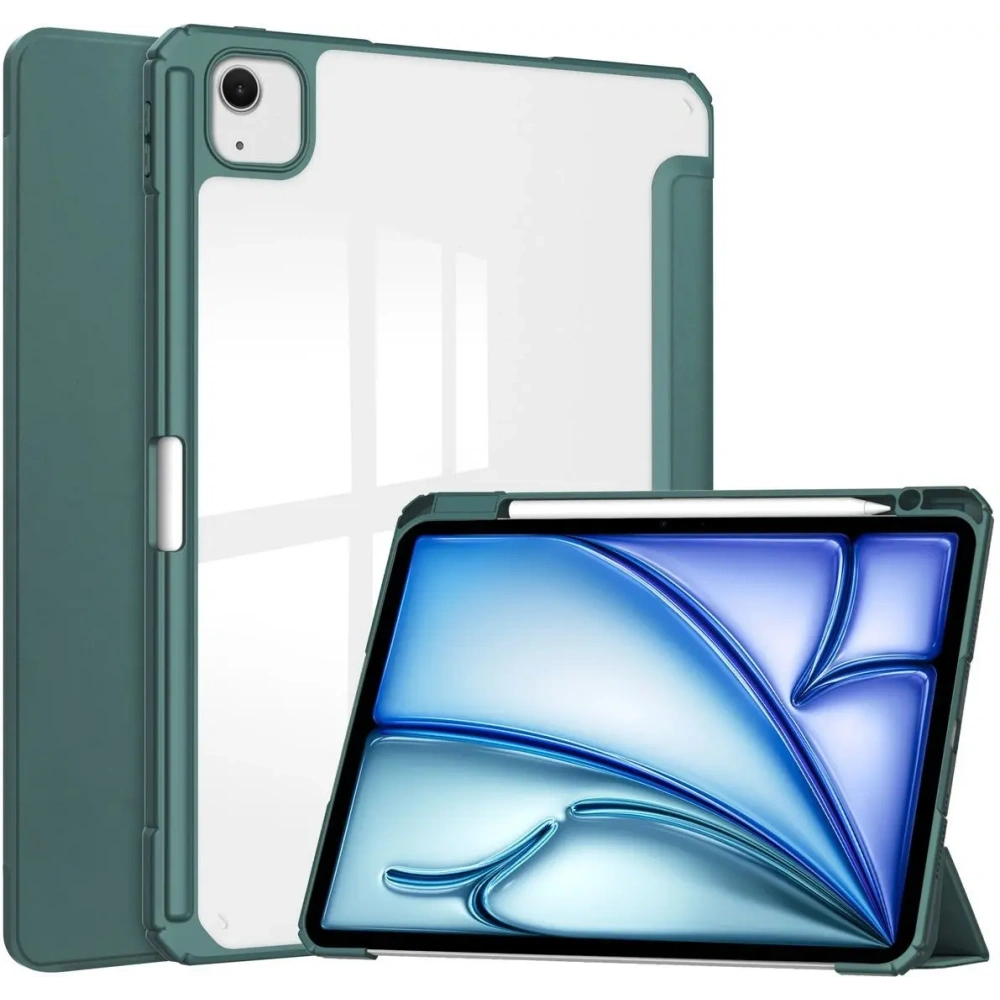 Hurtownia GSM - Etui Bizon Case Tab Clear Matt do iPad Air 13" 2024 ciemnozielone - BIZ5236 - {ean13} - Hurt