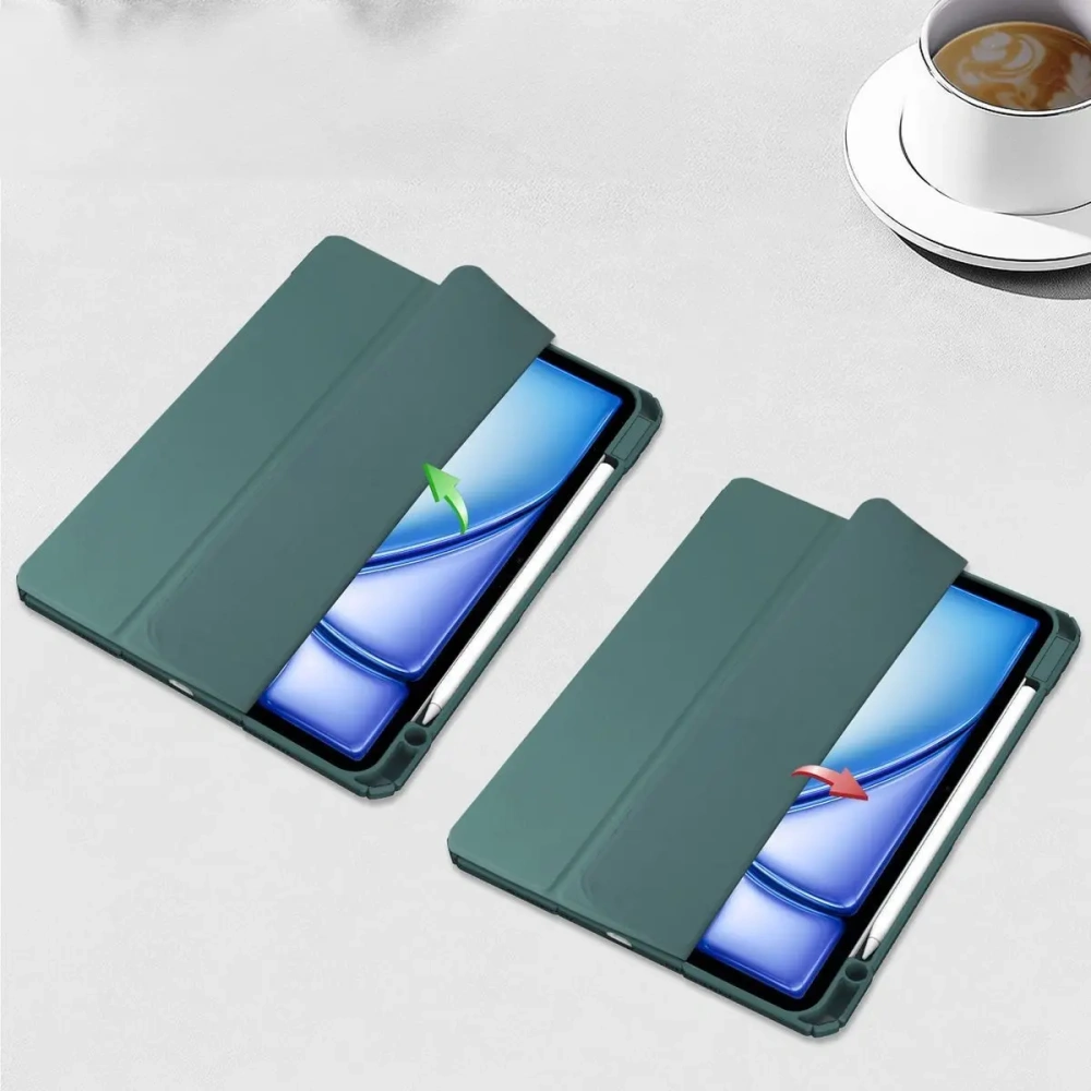 Hurtownia GSM - Etui Bizon Case Tab Clear Matt do iPad Air 13" 2024 ciemnozielone - BIZ5236 - {ean13} - Hurt
