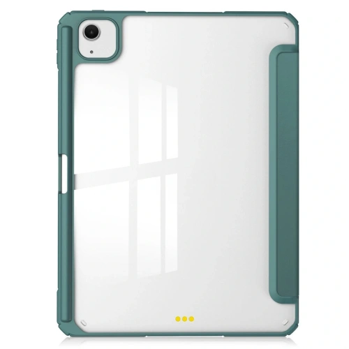 Etui Bizon Case Tab Clear Matt do iPad Air 13" 2024 ciemnozielone