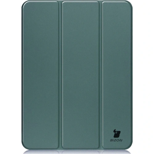 Etui Bizon Case Tab Clear Matt do iPad Air 13" 2024 ciemnozielone