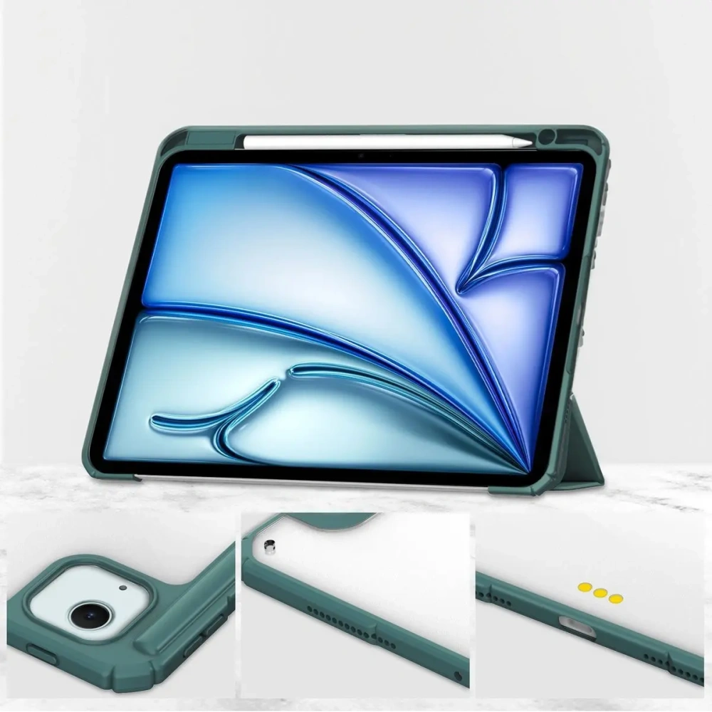 Hurtownia GSM - Bizon Case Tab Clear Matt Apple iPad Air 13" 2024 sötétzöld - BIZ5236 - {ean13} - Hurt