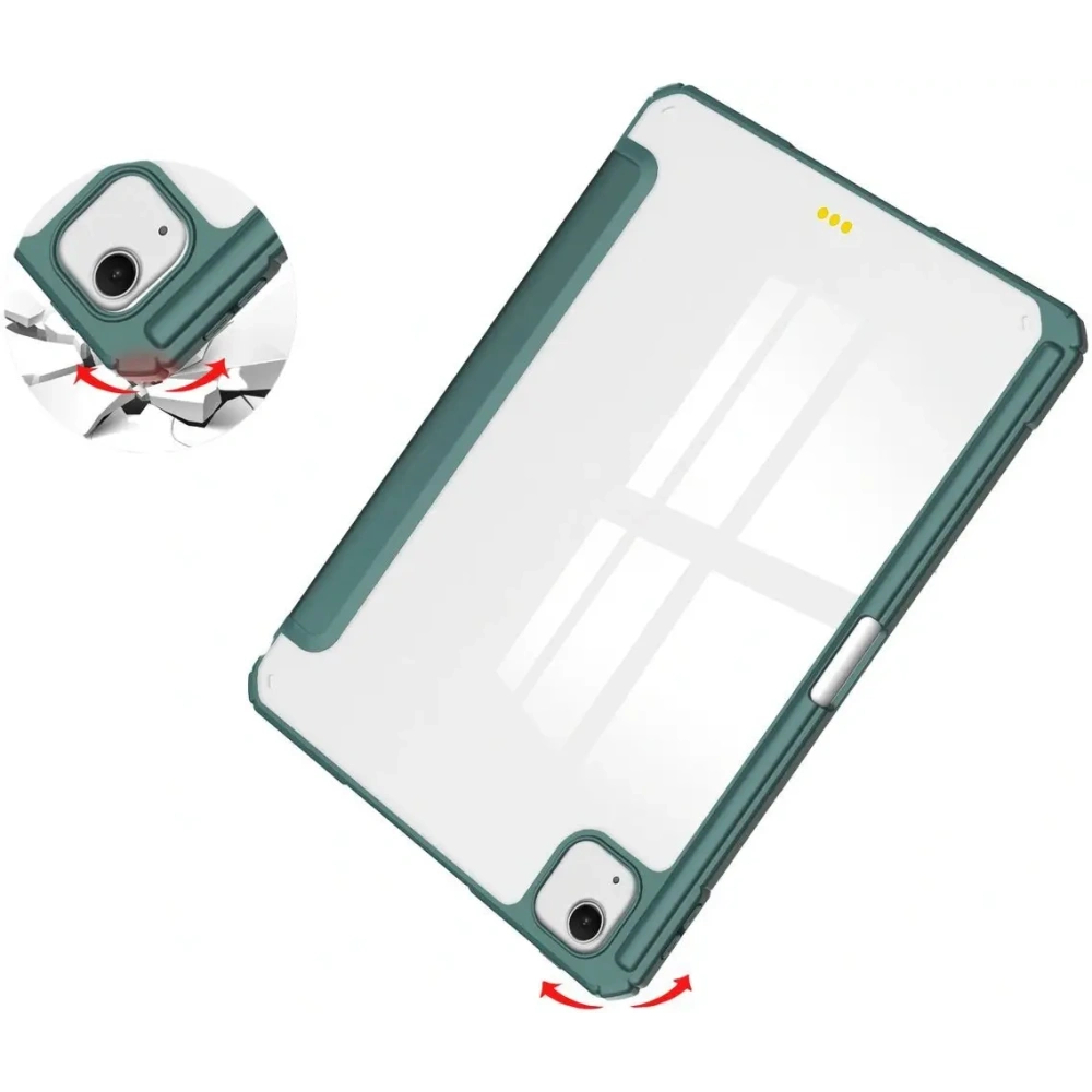 Hurtownia GSM - Etui Bizon Case Tab Clear Matt do iPad Air 13" 2024 ciemnozielone - BIZ5236 - {ean13} - Hurt