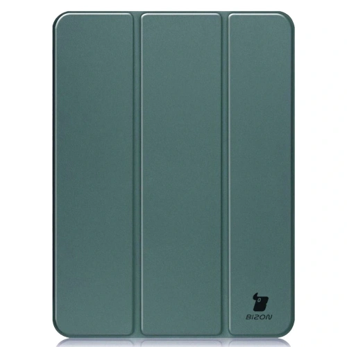 Etui Bizon Case Tab Clear Matt do iPad Pro 13" 7 gen. 2024 ciemnozielone