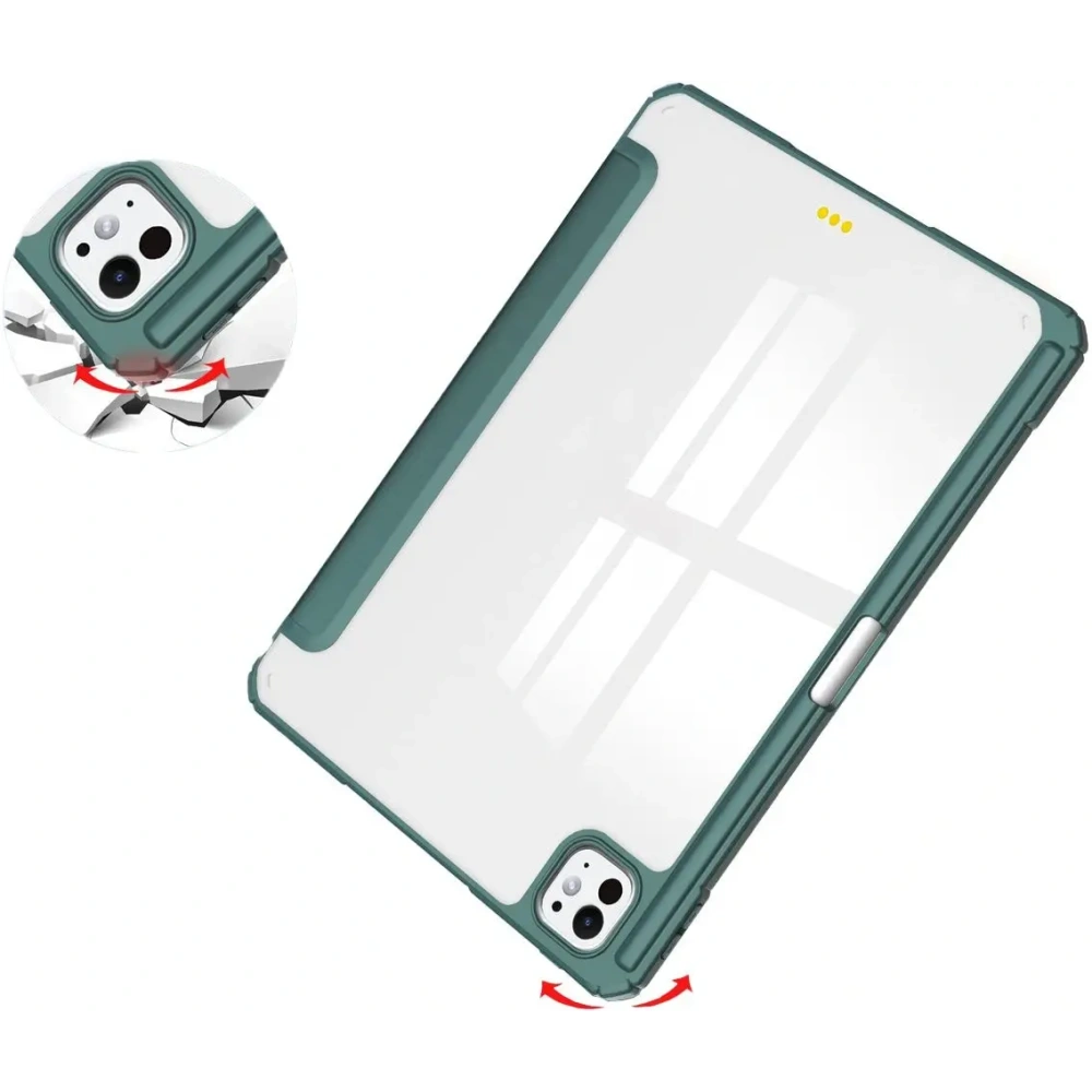 Hurtownia GSM - Bizon Case Tab Clear Matt Apple iPad Pro 13" 7. Gen. 2024 dunkelgrün - BIZ5237 - {ean13} - Hurt
