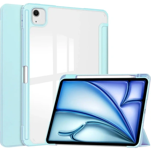 Etui Bizon Case Tab Clear Matt do iPad Air 13" 2024 błękitne