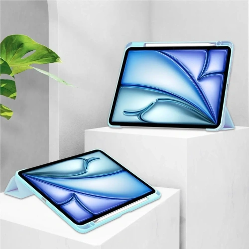 Etui Bizon Case Tab Clear Matt do iPad Air 13" 2024 błękitne