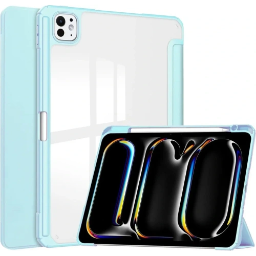 Etui Bizon Case Tab Clear Matt do iPad Pro 13" 7 gen. 2024 błękitne