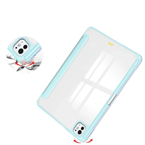 Etui Bizon Case Tab Clear Matt do iPad Pro 13" 7 gen. 2024 błękitne