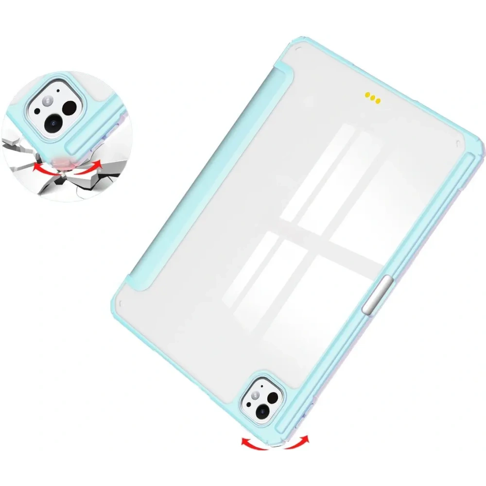 Hurtownia GSM - Caz Bizon Tab Clear Matt Apple iPad Pro 13" 7 gen. 2024 albastru - BIZ5256 - {ean13} - Hurt