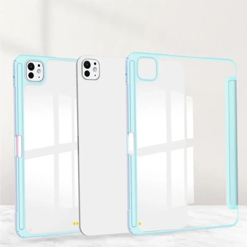 Etui Bizon Case Tab Clear Matt do iPad Pro 13" 7 gen. 2024 błękitne