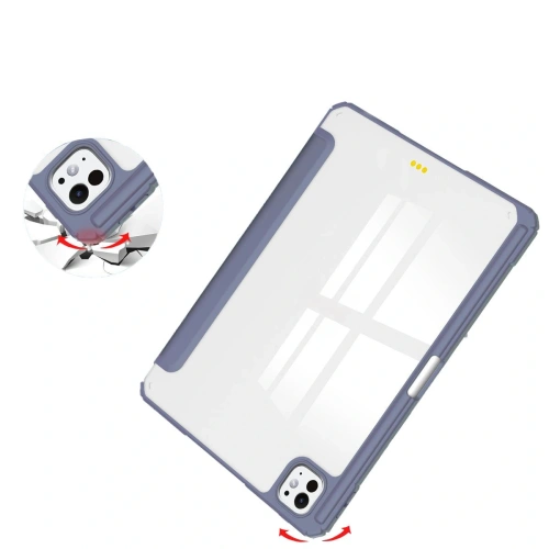 Etui Bizon Case Tab Clear Matt do iPad Pro 13" 7 gen. 2024 lawendowe