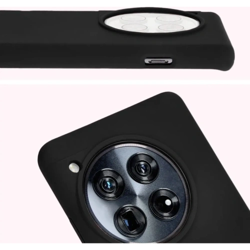 Silikonowe etui Bizon Soft Case do OnePlus 12 czarne