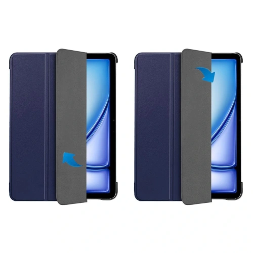 Etui Bizon Case Tab Croc do iPad Air 13" M2 2024 granatowe