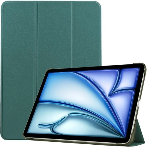 Etui Bizon Case Tab Croc do iPad Air 13" M2 2024 ciemnozielone
