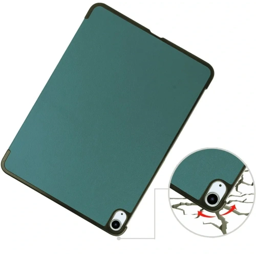 Etui Bizon Case Tab Croc do iPad Air 13" M2 2024 ciemnozielone