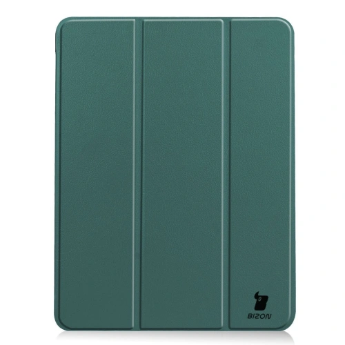 Etui Bizon Case Tab Croc do iPad Air 13" M2 2024 ciemnozielone