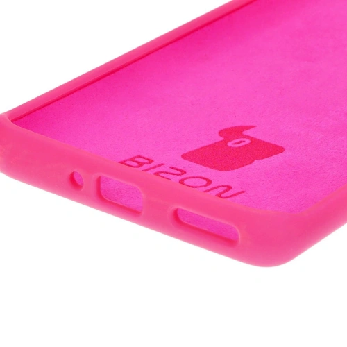 Silikonowe etui Bizon Soft Case do OnePlus 12 neonowo-różowe