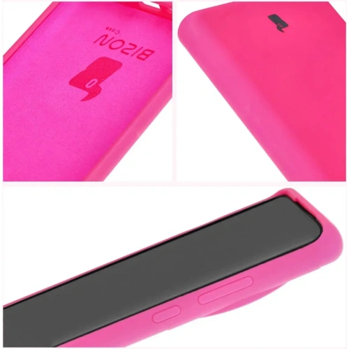 Silikonowe etui Bizon Soft Case do OnePlus 12 neonowo-różowe