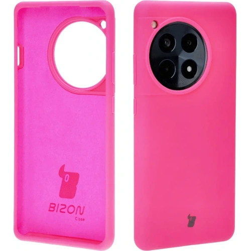 Silikonowe etui Bizon Soft Case do OnePlus 12R neonowo-różowe