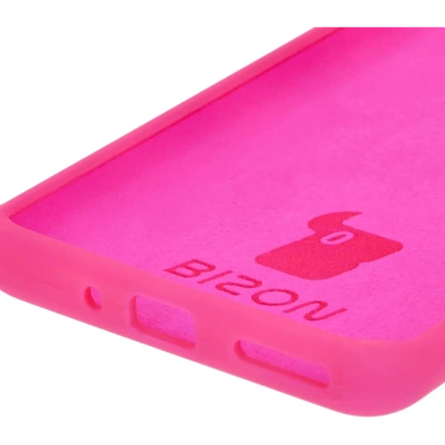 Silikonowe etui Bizon Soft Case do OnePlus 12R neonowo-różowe