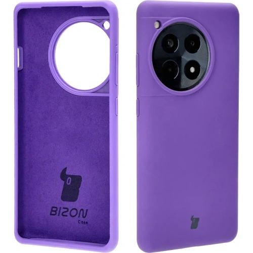 Silikonowe etui Bizon Soft Case do OnePlus 12R fioletowe