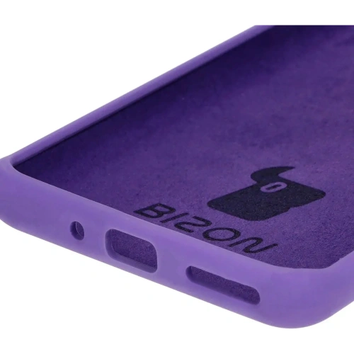 Silikonowe etui Bizon Soft Case do OnePlus 12R fioletowe