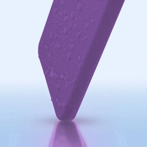 Silikonowe etui Bizon Soft Case do OnePlus 12R fioletowe