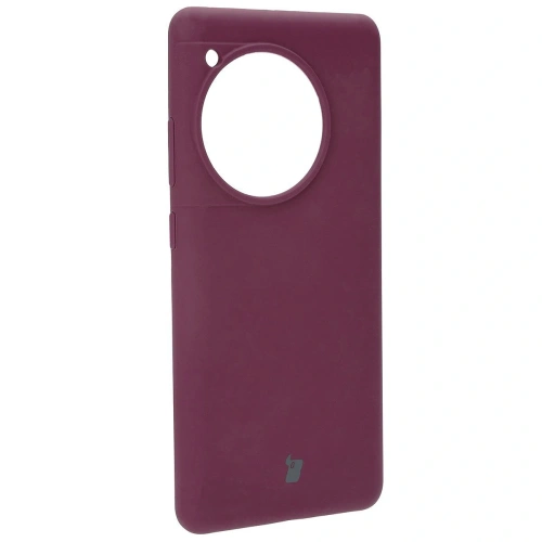 Silikonowe etui Bizon Soft Case do OnePlus 12R ciemnofioletowe